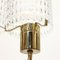 Swedish Brass Chandelier with Glass Shades, 1960s 9