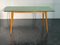 Table Black Floor Profiled with Brass Boards, 1950s 1