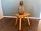 Small Vintage Solid Oak Stool, 1960s, Image 5