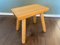 Small Vintage Solid Oak Stool, 1960s 2