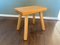 Small Vintage Solid Oak Stool, 1960s 9