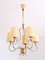 Brass & Parchment Model 9001 Chandelier by Paavo Tynell for Oy Taito Ab, Finland, 1940s 1
