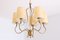 Brass & Parchment Model 9001 Chandelier by Paavo Tynell for Oy Taito Ab, Finland, 1940s 10