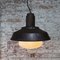 Vintage Industrial Brown Rust Metal Frosted Glass Pendant Light 5