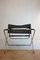 Bauhaus Black Leather D4 Folding Armchair by Marcel Breuer for Tecta, Image 4