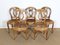 Napoleon III Solid Walnut Chairs, Set of 5, Image 4