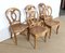 Napoleon III Solid Walnut Chairs, Set of 5 2