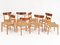 Danish CH23 Beech Teak Dining Chairs by Hans Wegner for Carl Hansen & Søn, 1950s, Set of 8 10