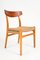 Danish CH23 Beech Teak Dining Chairs by Hans Wegner for Carl Hansen & Søn, 1950s, Set of 8 1