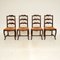 Antique French Oak Provincial Dining Chairs, Set of 4 1