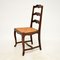 Antique French Oak Provincial Dining Chairs, Set of 4 5