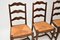 Antique French Oak Provincial Dining Chairs, Set of 4 7