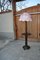 Lámpara de pie de madera con pantalla rosa, Imagen 1