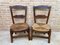Französische Mid-Century Stühle aus Eiche & Binse mit Sitzen aus Naturfaser, 2er Set 1