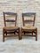 Mid-Century French Oak and Rush Chairs with Natural Fibers Seats, Set of 2 6