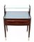 Mid-Century Wooden Nightstands with Crystal Shelf and Glass Top, Italy, Set of 2 3
