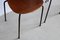 Industrielle dänische Vintage Stühle aus Schichtholz, 4er Set 4