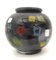 Vintage Black Deruta Ceramic Vase with Multicolored Details, Italy, Image 3