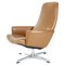 Fauteuil Pivotant Mid-Century Scandinave, 1960s 1