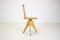 Mid-Century Wood Revolving Chair, Czechoslovakia, 1970s, Image 4