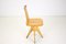 Mid-Century Wood Revolving Chair, Czechoslovakia, 1970s, Image 3