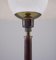 Mid-Century Swedish Table Lamp in Brass, Glass and Leather 5