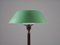 Mid-Century Swedish Table Lamp in Brass, Glass and Leather 4