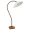 Art Deco Swedish Floor Lamp in Brass and Paper Cord Webbing, Image 1