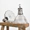 Lámpara colgante Holophane Stiletto antigua de vidrio, Imagen 4