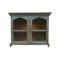 Wooden Showcase with Blue Patina 1