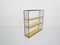 Black and Yellow Metal Room Divider or Bookcase by Tjerk Reijenga for Pilastro, the Netherlands 1960s 5