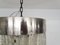 Large Glass & Chrome Chandelier from Mazzega Murano, Italy, 1960s 8