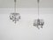 Lampes Sputnik Globes en Argent, Set de 2 2