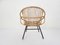 Rattan & Metal Lounge Chair from Rohe Noordwolde, The Netherlands, 1950s 5