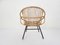 Rattan & Metal Lounge Chair from Rohe Noordwolde, The Netherlands, 1950s, Image 5