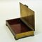 Swedish Brass and Wood Casket Box from Ystad Metall, 1940s 3