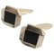 Sterling Silver No 202 Cufflinks with Black Onyx from Georg Jensen, Set of 2 1
