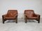 Vintage Leather Lounge Chairs, 1970s, Set of 2 1