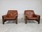 Vintage Leather Lounge Chairs, 1970s, Set of 2, Image 1
