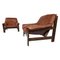 Vintage Leather Lounge Chairs, 1970s, Set of 2, Image 2