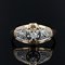 French Art Deco Diamond Ring in 18 Karat Yellow Gold, 1930s, Image 3