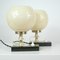 Mid-Century Swedish Marble, Opaline & Brass Table Lamps, 1940s, Set of 2 12