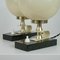 Mid-Century Swedish Marble, Opaline & Brass Table Lamps, 1940s, Set of 2 11