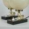 Mid-Century Swedish Marble, Opaline & Brass Table Lamps, 1940s, Set of 2, Image 11