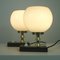 Mid-Century Swedish Marble, Opaline & Brass Table Lamps, 1940s, Set of 2 17