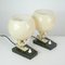 Mid-Century Swedish Marble, Opaline & Brass Table Lamps, 1940s, Set of 2 14