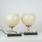 Mid-Century Swedish Marble, Opaline & Brass Table Lamps, 1940s, Set of 2 6