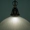 Lámpara colgante Holophane industrial Art Déco, años 30, Imagen 12