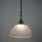 Art Deco Holophane Industrial Glass Pendant Lamp, France, 1930s, Image 13