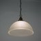 Art Deco Holophane Industrial Glass Pendant Lamp, France, 1930s, Image 6